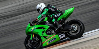 Valentin Debise (153) in action at the Circuit de Ledenon. Photo courtesy Valentin Debise.