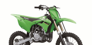 A 2022-model Kawasaki KX112. Photo courtesy Kawasaki.