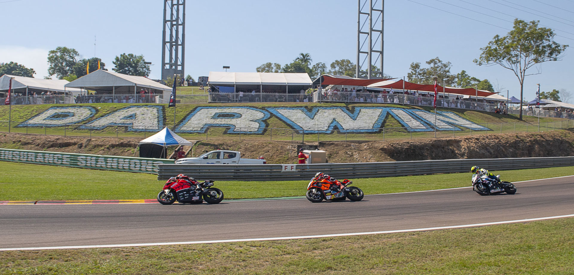 Action from an Australian Superbike race at Hidden Valley Raceway. Photo by Optikal Photography, courtesy ASBK.