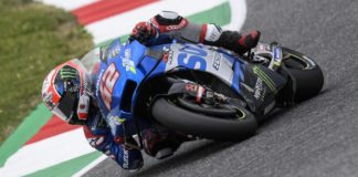 Alex Rins (42). Photo courtesy Team Suzuki ECSTAR.