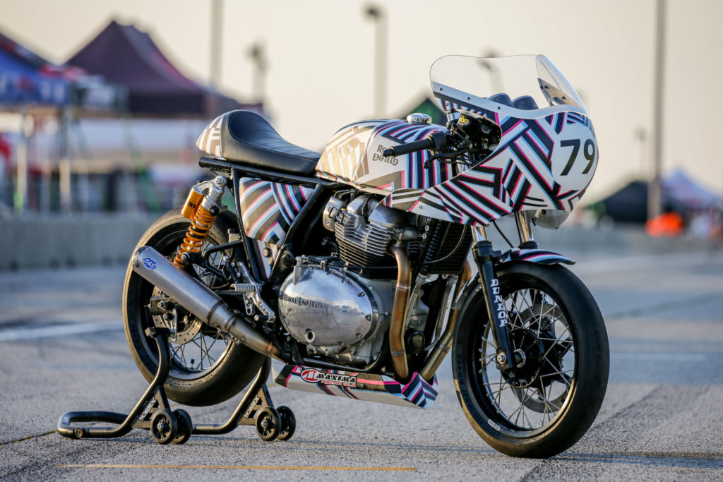 Scarlett Grosselangehorst's Royal Enfield. Photo courtesy Royal Enfield North America.