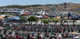 A scene from the MotoAmerica/World Superbike event at Laguna Seca Raceway in 2019. Photo by Brian J. Nelson.