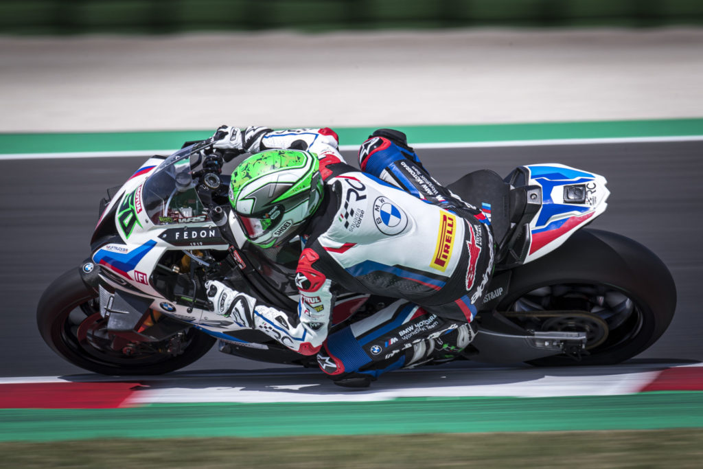 Eugene Laverty (50). Photo courtesy BMW Motorrad Motorsport.