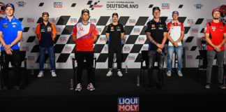(From left) Joan Mir, Miguel Oliveira, Johann Zarco, Maverick Viñales, Fabio Quartararo, Fabio Di Giannantonio and Jack Miller. Photo courtesy Dorna.