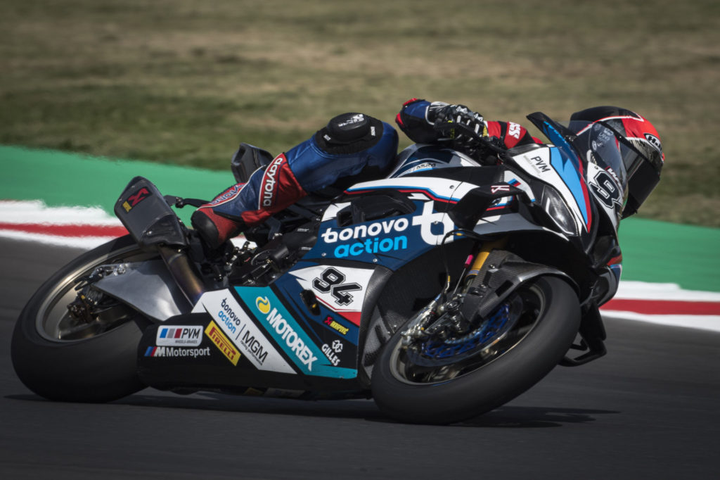 Jonas Folger (94). Photo courtesy BMW Motorrad Motorsport.