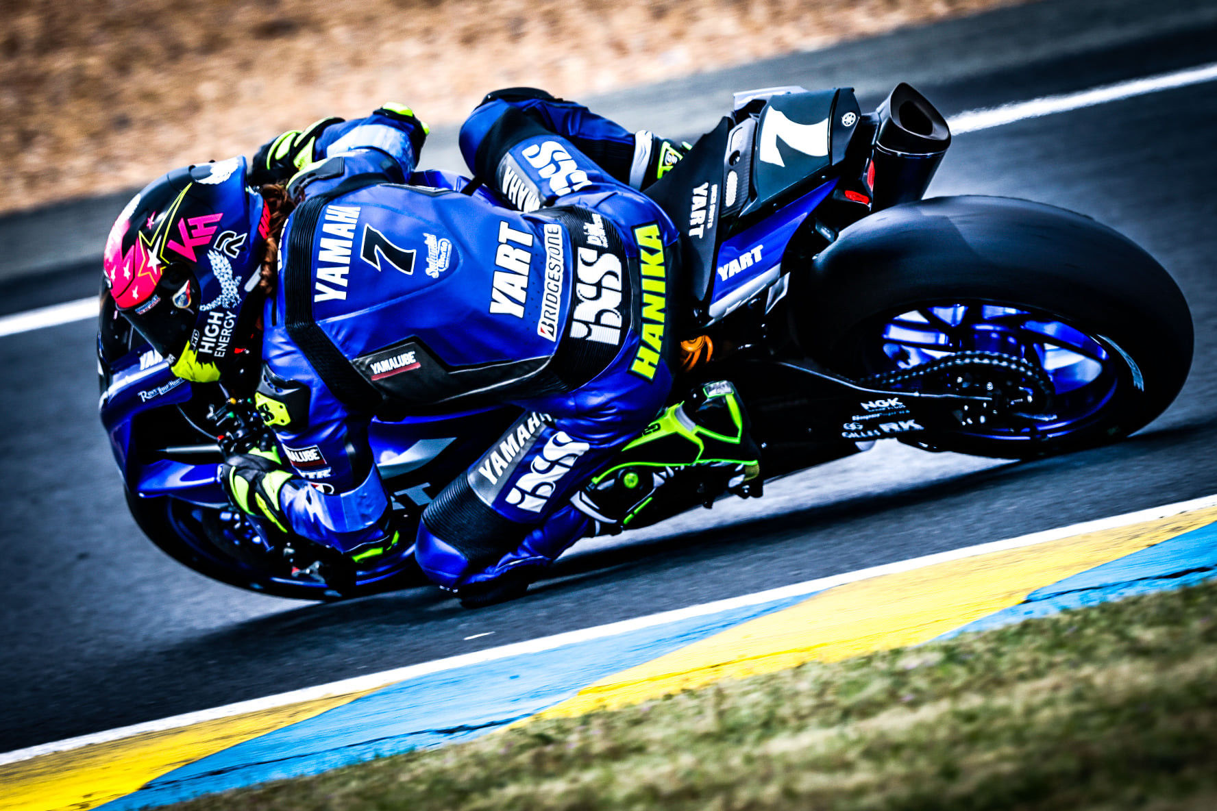 Karel Hanika (7) on the YART Yamaha YZF-R1. Photo courtesy YART Yamaha.