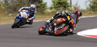 Mathew Scholtz (11) and Bobby Fong (50) in action at Ridge Motorsports Park. Photo by Brian J. Nelson, courtesy Westby Racing.