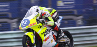 Rossi Moor (92) during Northern Talent Cup Q1 at Assen. Photo courtesy Northern Talent Cup.