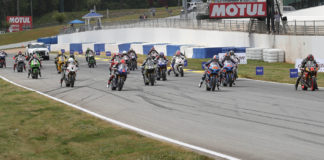 The start of MotoAmerica Superbike Race Two at Road Atlanta. Photo by Brian J. Nelson.