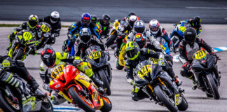 Action from a NEMRR race at New Hampshire Motor Speedway (NHMS). Photo courtesy NEMRR.