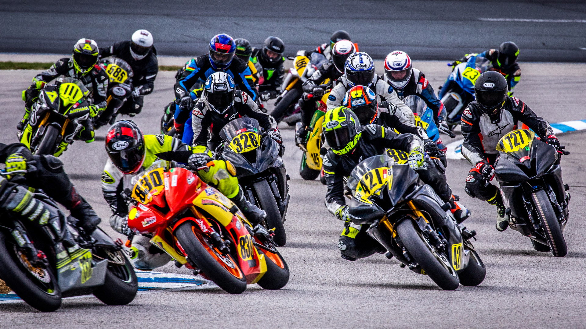 Action from a NEMRR race at New Hampshire Motor Speedway (NHMS). Photo courtesy NEMRR.