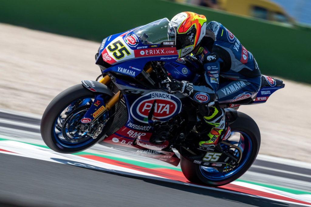 Andrea Locatelli (55). Photo courtesy Yamaha.