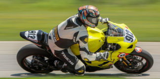 Brad Burns (912) on the Twisted Speed Racing Suzuki GSX-R1000 at Nelson Ledges Road Course. Photo by Turn 13 Photo, courtesy N2 Racing.