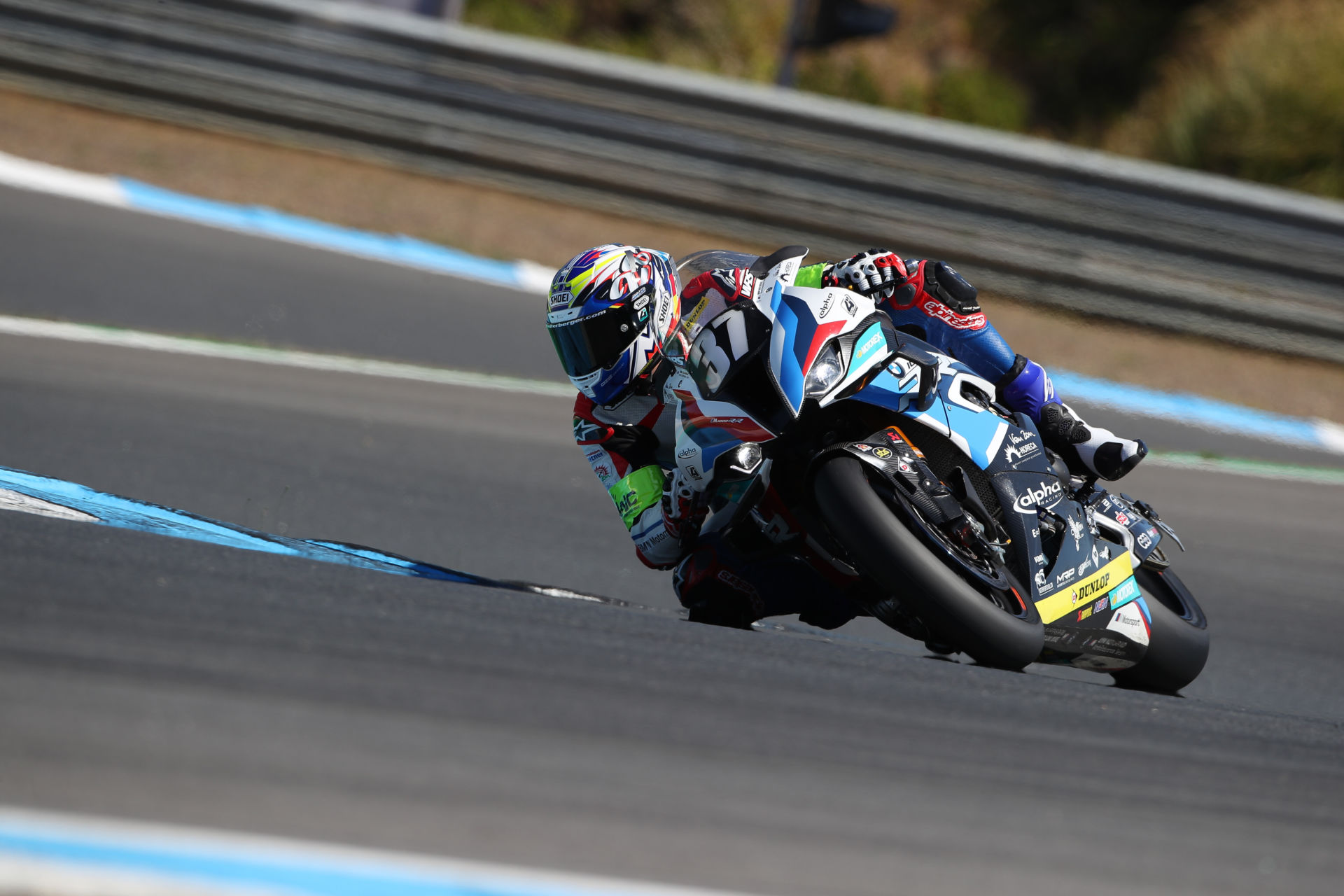 Markus Reiterberger on the factory BMW Motorrad Motorsport #37 BMW M 1000 RR at Estoril. Photo courtesy BMW.