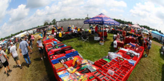 A scene from the 2019 AMA Vintage Motorcycle Days swap meet at Mid-Ohio. Photo courtesy AMA.