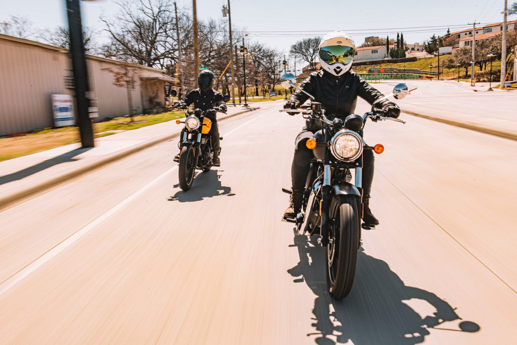 Royal Enfield Meteor 350 models like these will be included in demo rides at AMA Vintage Motorcycle Days.