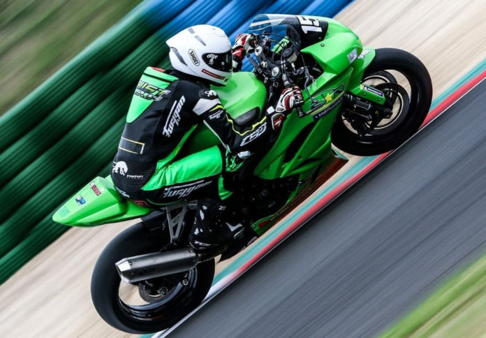 Valentin Debise (153) on his Kawasaki ZX-6R at Magny-Cours. Photo courtesy Valentin Debise.