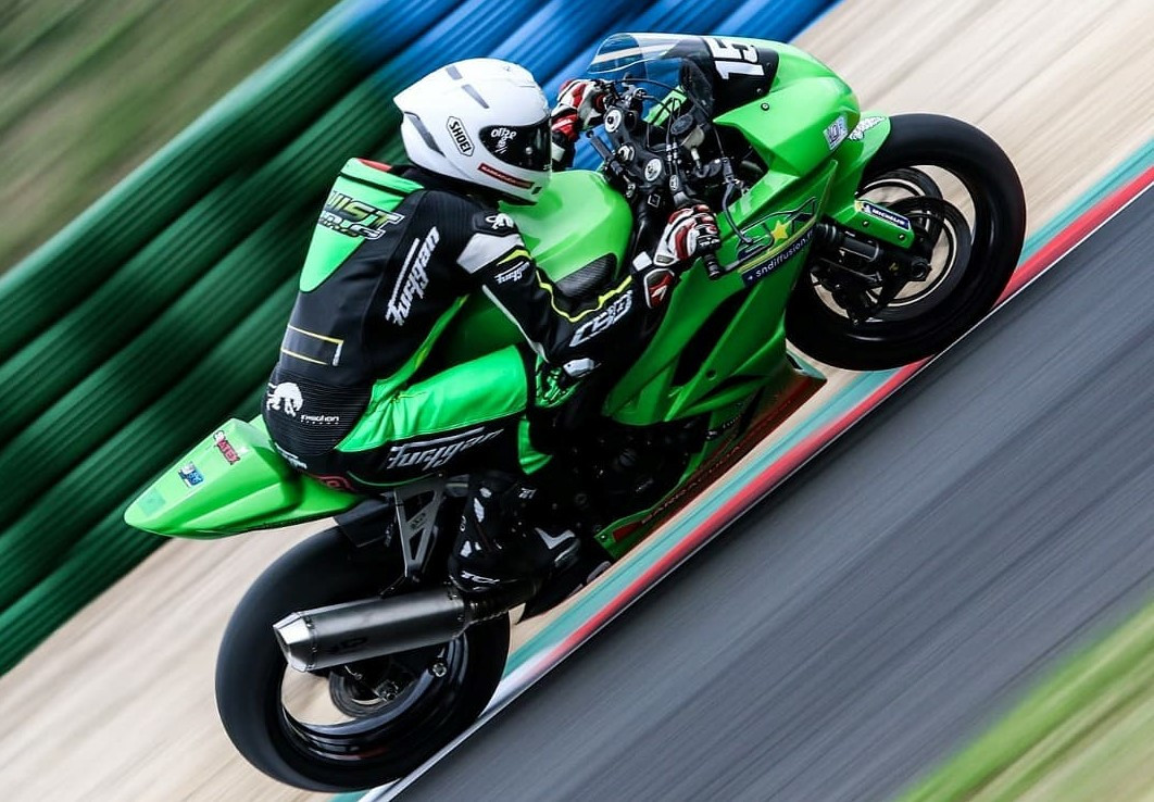 Valentin Debise (153) on his Kawasaki ZX-6R at Magny-Cours. Photo courtesy Valentin Debise.