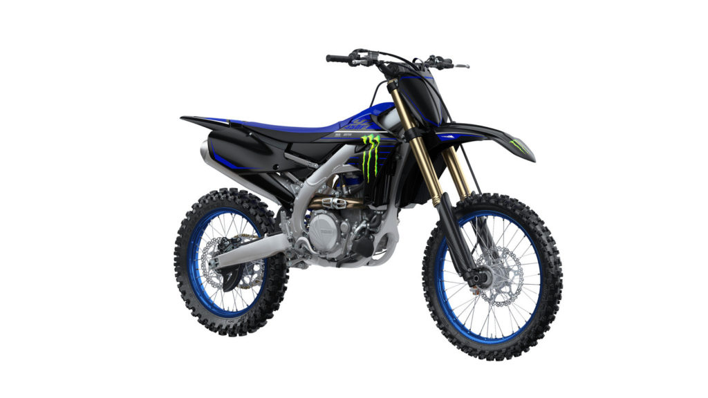 A 2022-model Monster Energy Yamaha Racing Edition YZ450F. Photo courtesy Yamaha Motor Corp., U.S.A.