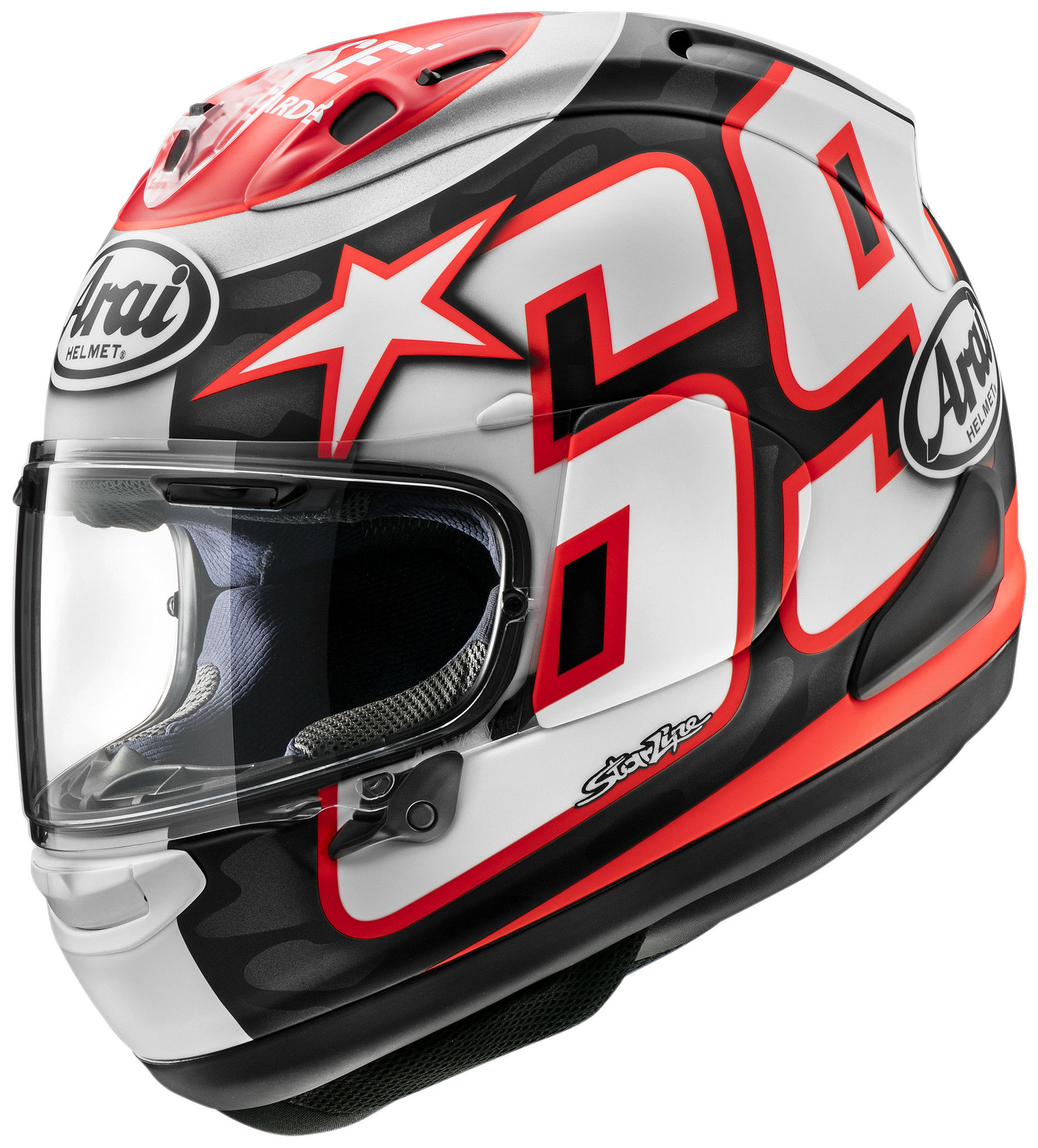 An Arai Nicky Reset Corsair-X helmet. Photo courtesy Arai.