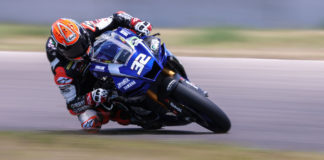 Jake Gagne (32) during testing at Brainerd International Raceway. Photo by Brian J. Nelson.
