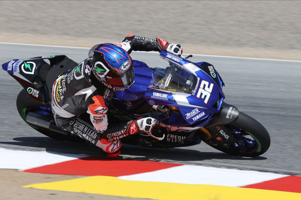 Jake Gagne (32). Photo by Brian J. Nelson, courtesy MotoAmerica.