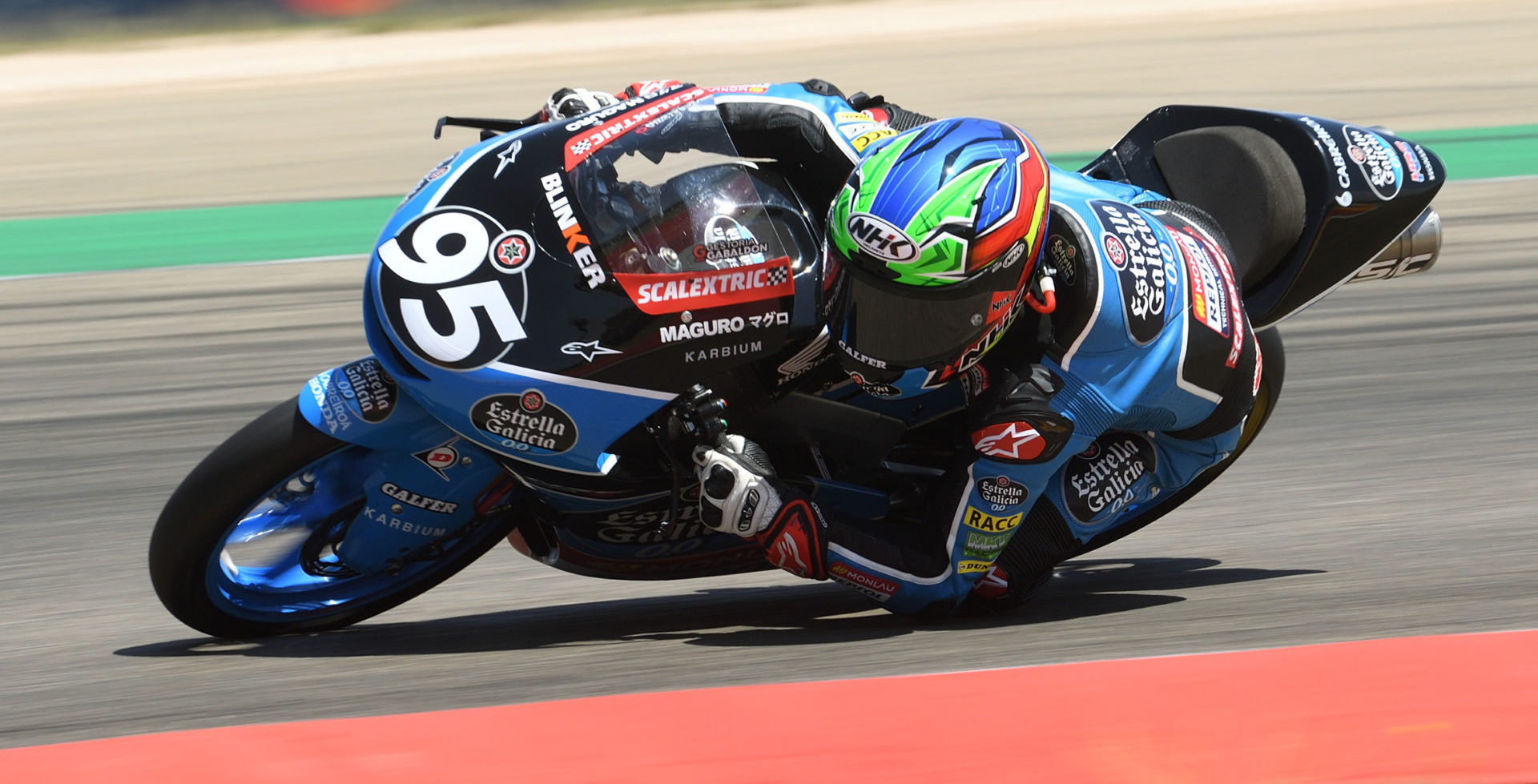 Moto3 pole-sitter Jose Antonio Rueda (95). Photo courtesy FIM CEV Repsol Press Office.