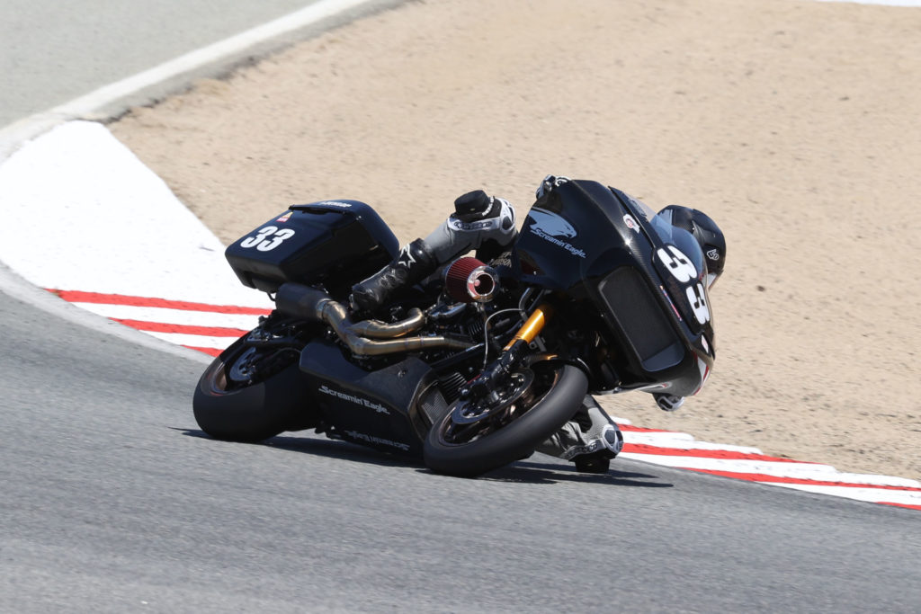 Kyle Wyman (33) on his Screamin' Eagle Harley-Davidson Road Glide. Photo by Brian J. Nelson, courtesy Harley-Davidson.