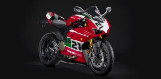 A Ducati Panigale V2 Bayliss 1st Championship 20th Anniversary edition motorcycle. Photo courtesy Ducati.