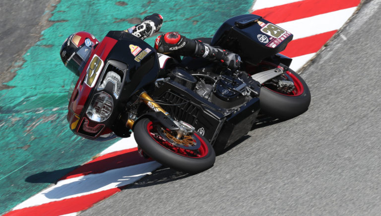 MotoAmerica: O’Hara Takes King Of The Baggers Pole At Laguna