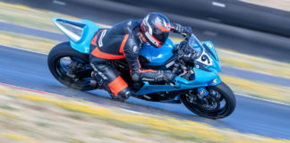 Alex Taylor (91) at speed at Portland International Raceway. Photo by Minh-Tri Le/NW Focal Point Photography, courtesy OMRRA.