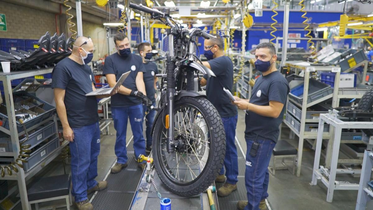 A new facility located in Colombia is now producing Royal Enfield Himalayan motorcycles. Photo courtesy Royal Enfield.