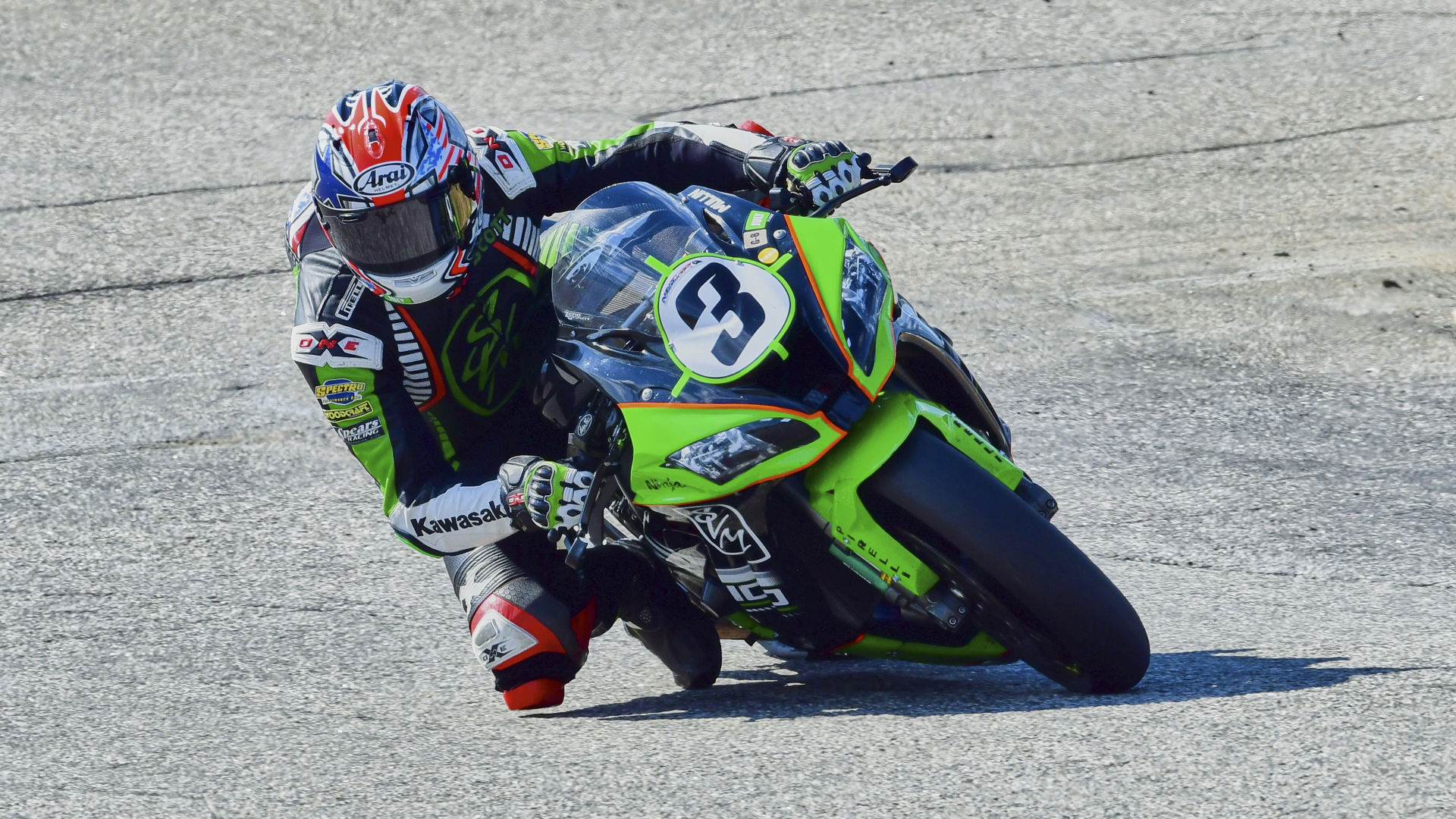 Scott Mullin (3), as seen in action at New Hampshire Motor Speedway on July 31. Photo by Martin Hanlon, courtesy NEMRR.