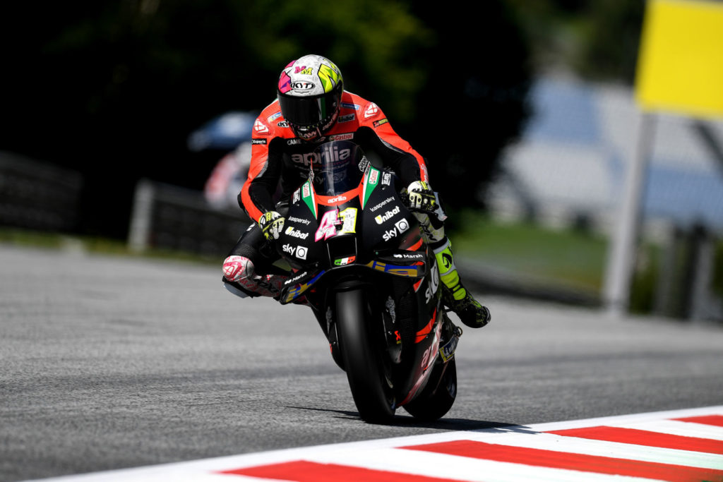 Aleix Espargaro (41). Photo courtesy Aprilia.