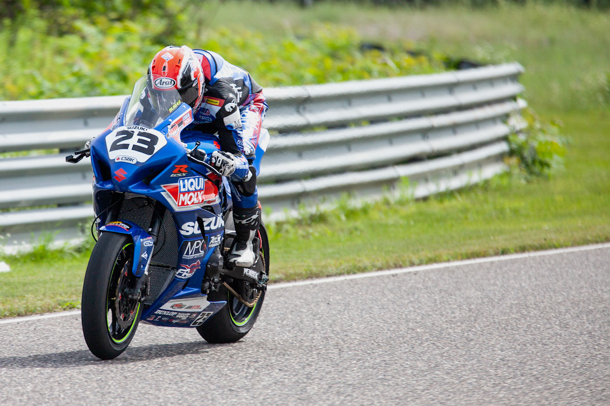 Alex Dumas (23). Photo by Brian & Christine Couture, courtesy CSBK.