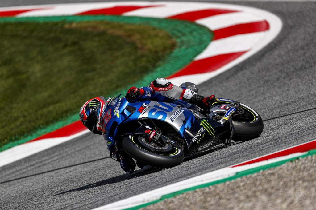 Alex Rins (42). Photo courtesy Team Suzuki ECSTAR.