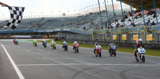 Jacopo Adrian Hosciuc (6) won Northern Talent Cup Race Two at Assen. Photo courtesy Dorna.