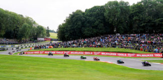 British Superbike racing action from Cadwell Park. Photo courtesy MSVR.