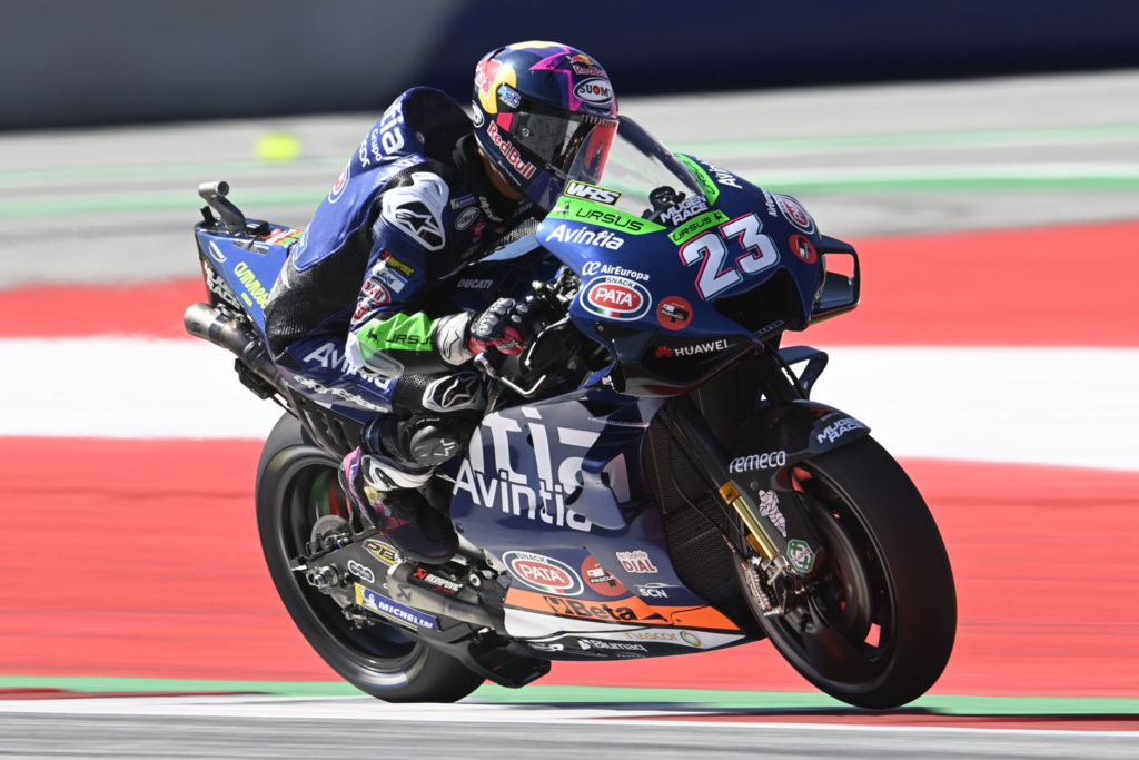 Enea Bastianini (23). Photo courtesy Esponsorama Avintia Racing.