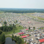 An aerial view of Mid-Ohio Sports Car Course during AMA Vintage Motorcycle Days 2021. Photo courtesy AMA.