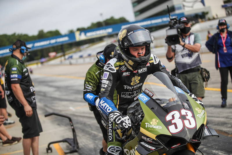 Kyle Wyman (33), as seen earlier this season at Road Atlanta. Photo courtesy KWR.