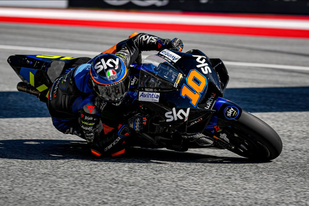 Luca Marini (10). Photo courtesy Sky Racing Team VR46.