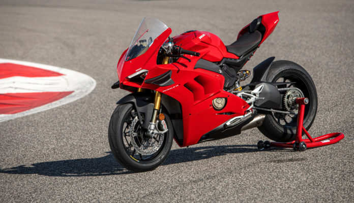 A Ducati Panigale V4 S. Photo courtesy Ducati.