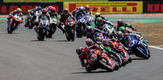 The riders of the FIM Superbike World Championship are heading to the Navarra Circuit this coming weekend. Photo courtesy Dorna.
