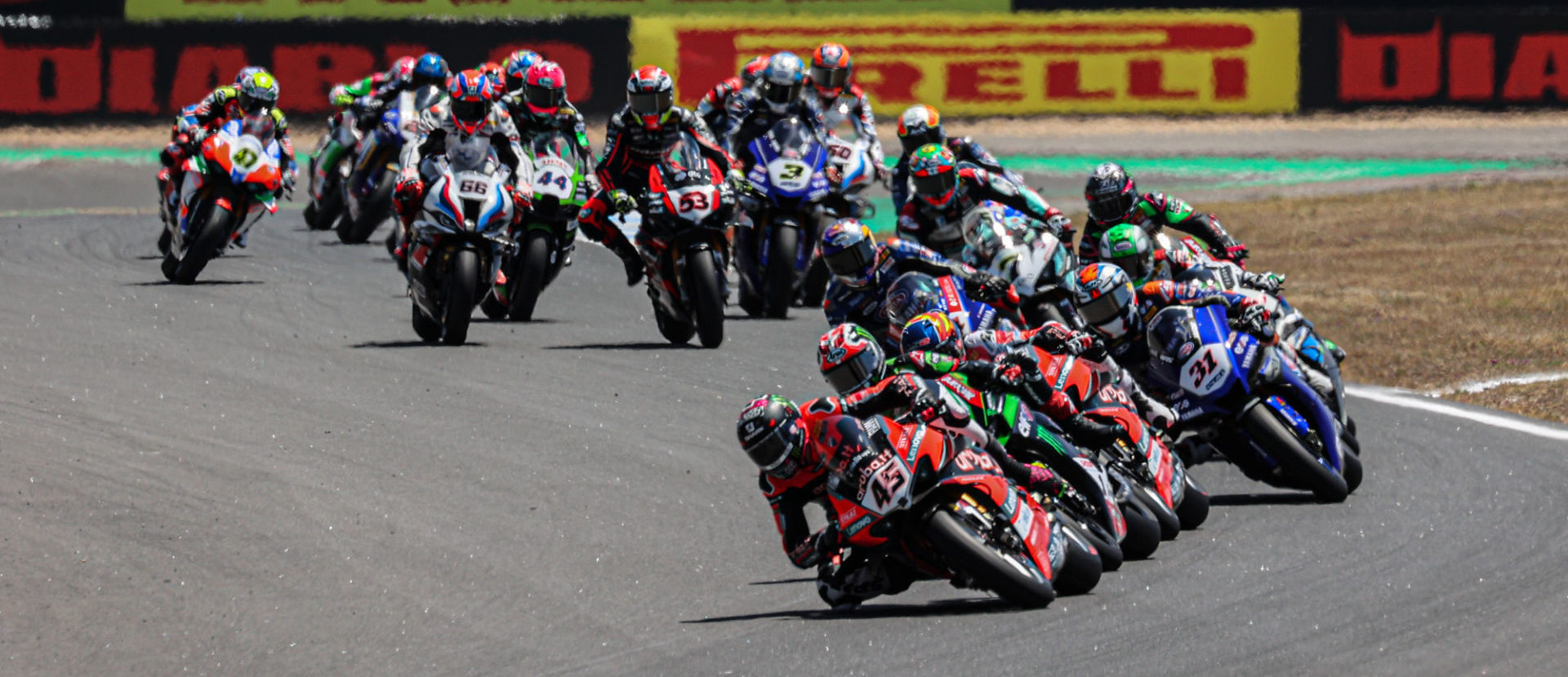 The riders of the FIM Superbike World Championship are heading to the Navarra Circuit this coming weekend. Photo courtesy Dorna.