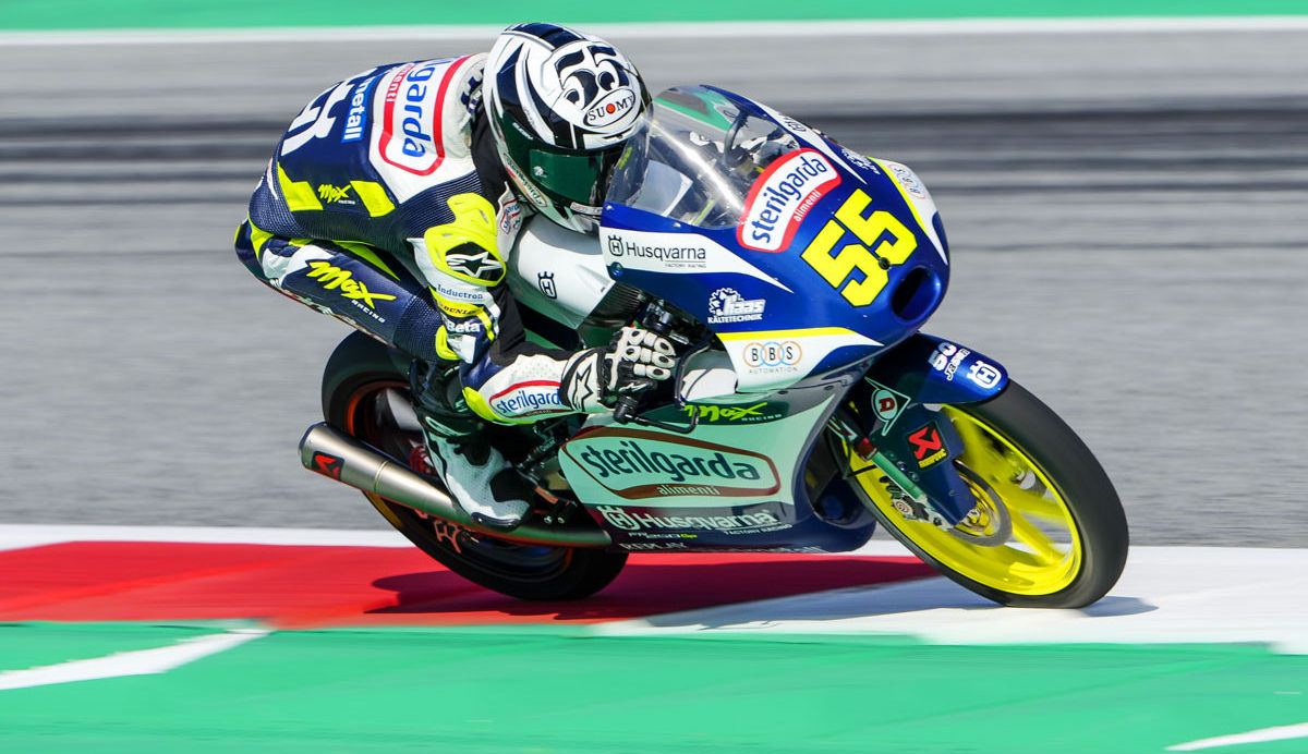 Romano Fenati (55). Photo courtesy Max Racing Team.