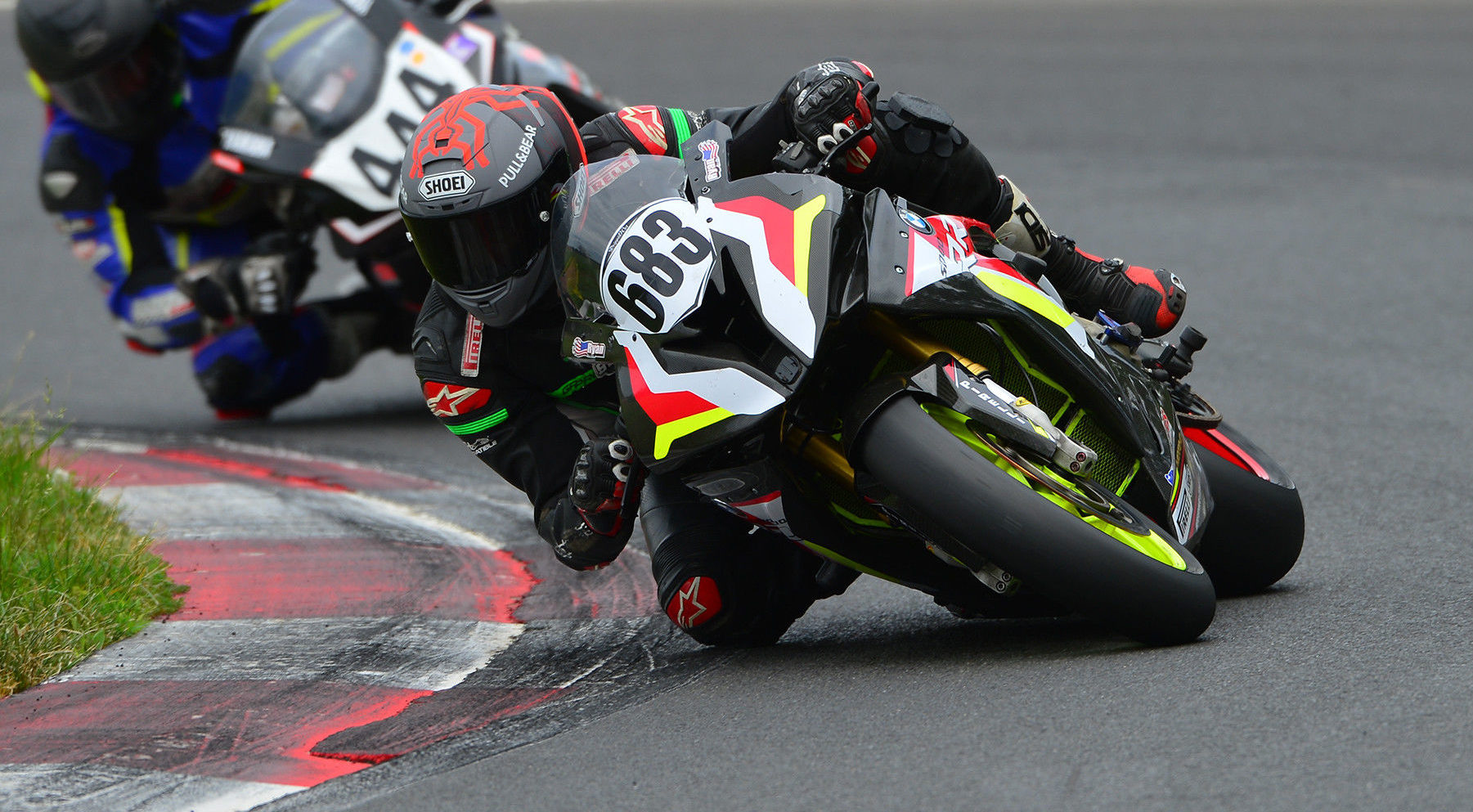 Ryan Jones (683) leads Alexander Barrera (444) during the CCS Unlimited Grand Prix race at Summit Point. Photo by Lisa Theobald, courtesy ASRA/CCS.