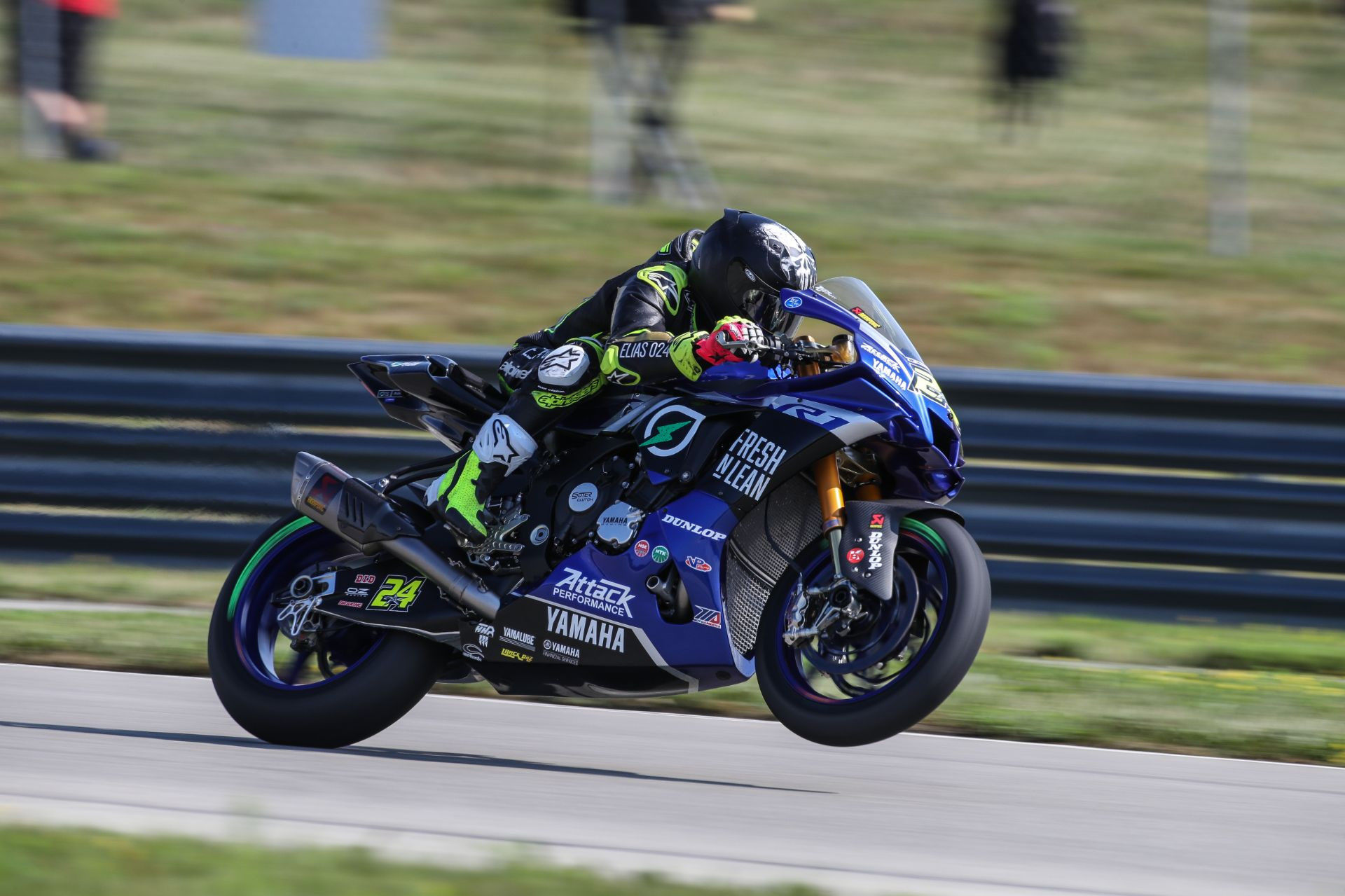 Toni Elias (24). Photo courtesy Yamaha Racing.