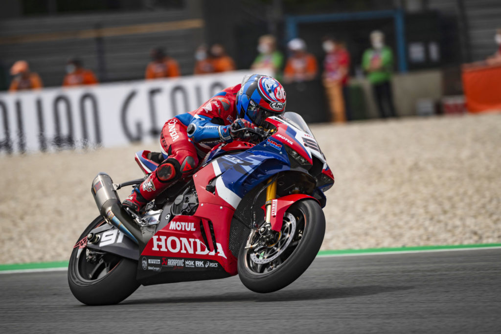 Leon Haslam (91). Photo courtesy Team HRC.