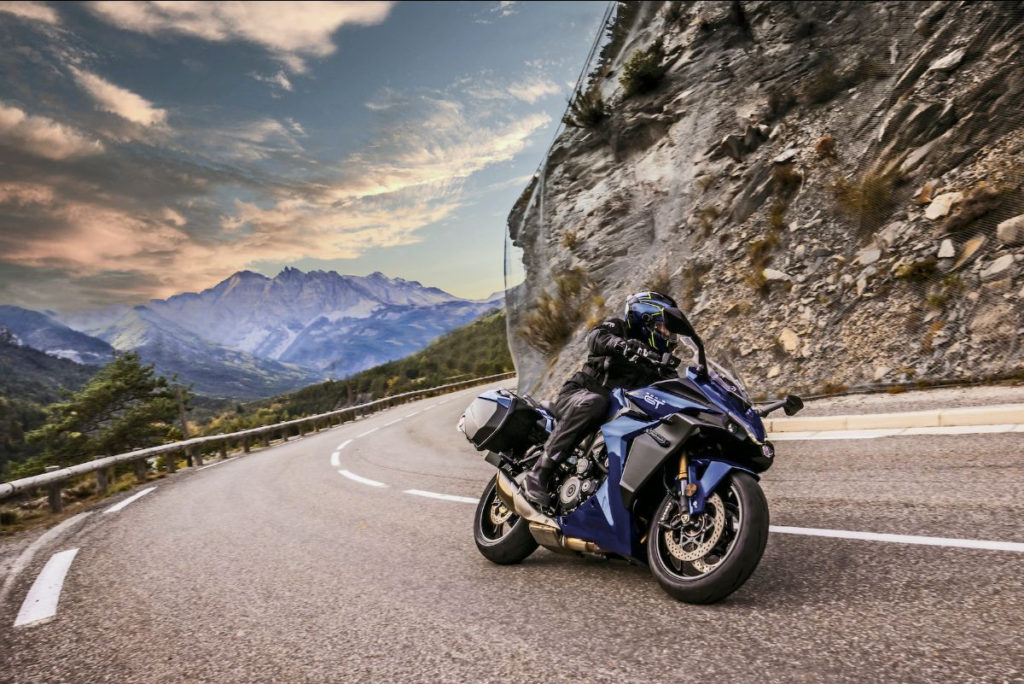 A 2022 Suzuki GSX-S1000GT at speed. Photo courtesy Suzuki Motor USA, LLC.